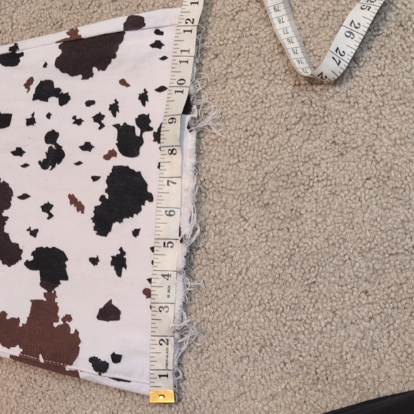 Cow Print Flare /Bell Bottom Jeans - Picture 10 of 11